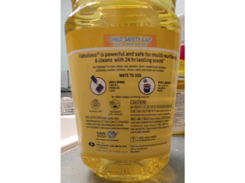 Fabuloso All Purpose Cleaner, Refreshing Lemon, 56 fl oz/1.65 L