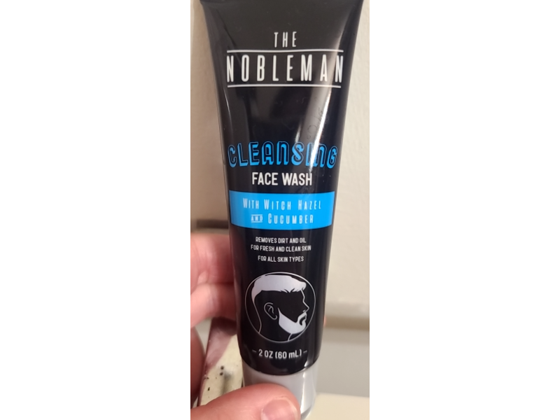 The Nobleman Cleansing Face Wash, Witch Hazel & Cucumber, 2 oz/60 mL
