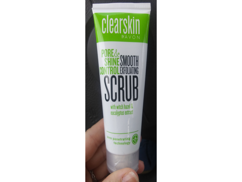 Avon Pore & Shine Control Smooth Exfoliating Scrub, Witch Hazel & Eucalyptus Extract, 75 mL, Pack Of 2