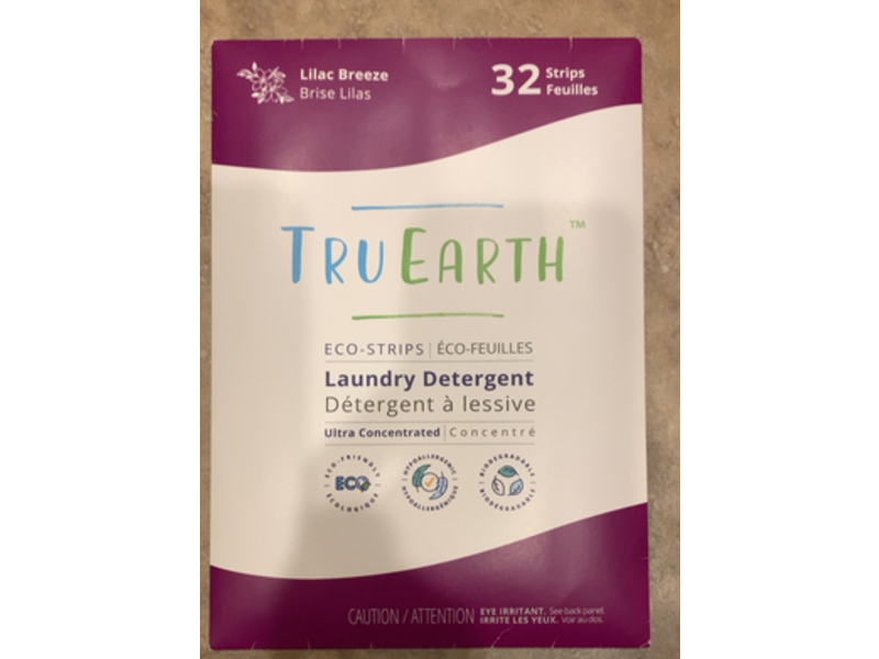 Tru Earth Laundry Detergent Eco-strips, Lilac Breeze, 32 Count