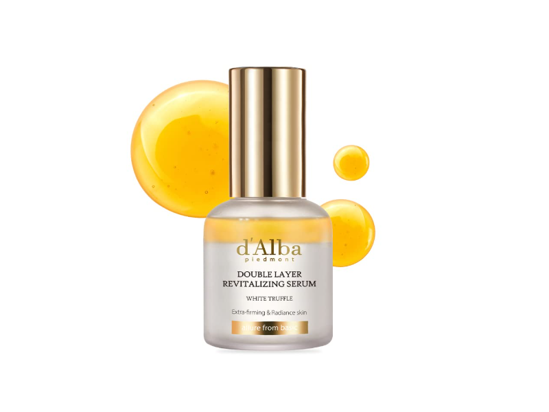 d'Alba Double Layer Revitalizing Serum, White Truffle, 1.01 fl oz/30 mL