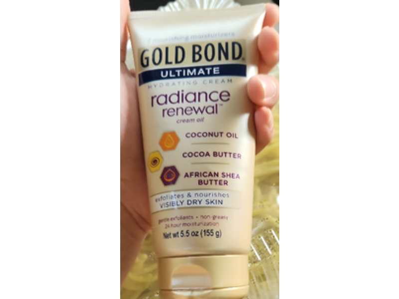 Gold Bond Radiance Renewal Cream Oil, 5.5. oz/155 g, Pack Of 2
