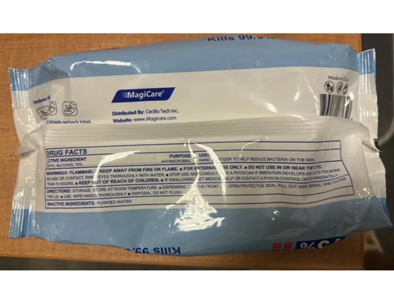 Magicare Premium Hand Sanitizing Wipes, 75% Alcohol, 80 Count, 4 Pack