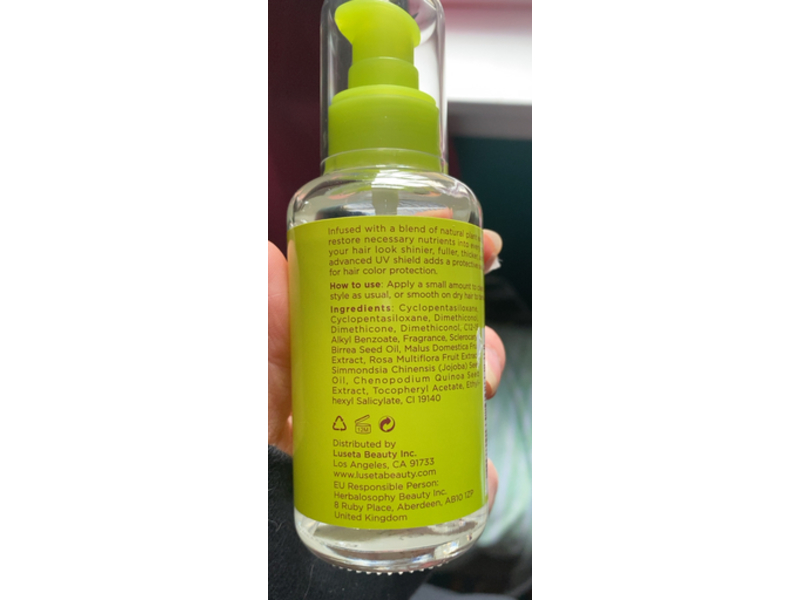 Luseta Shine & Protect color Hair Serum, Apple Cider Vinegar, 3.38 fl oz/100 mL