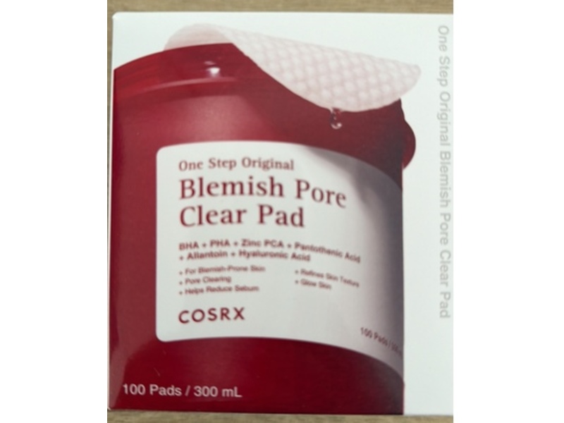Cosrx Blemish Pore Clear Pad, 300 mL, 100 Count