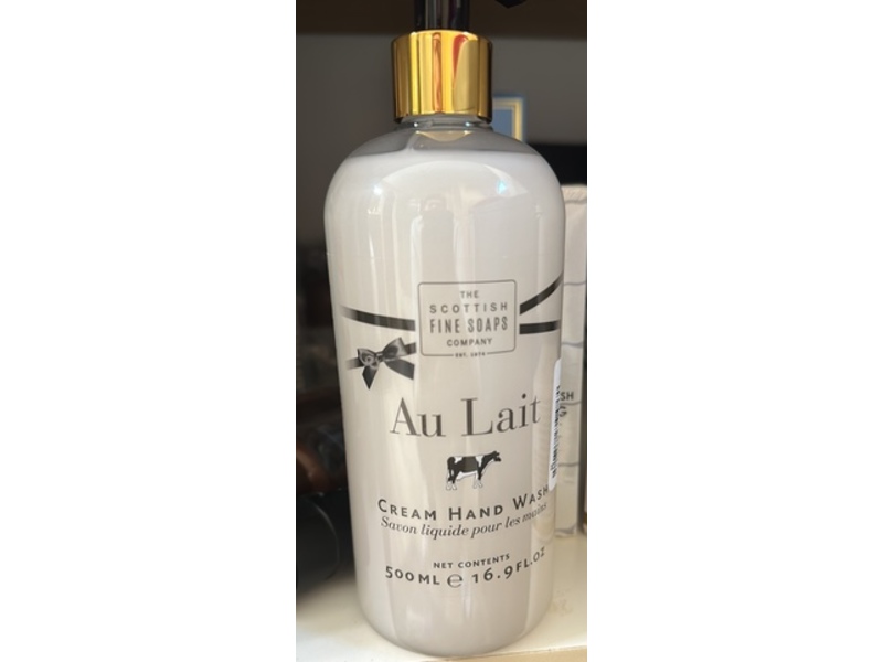 The Scottish Fine Soaps Company Au Lait Cream Hand Wash, 16.9 fl oz/500 mL
