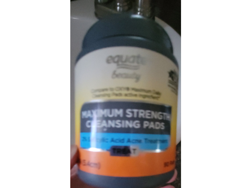 Equate Beauty Maximum Strength Cleansing Pads, 90 Counts