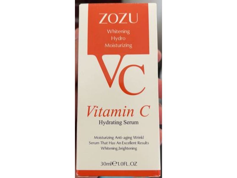 Zozu Whitening Hydro Moisturizing Serum, Vitamin C, 1 fl oz/30 mL