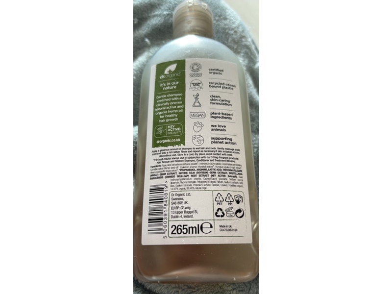 Dr. Organic Rescue & Restore Shampoo, 265 mL