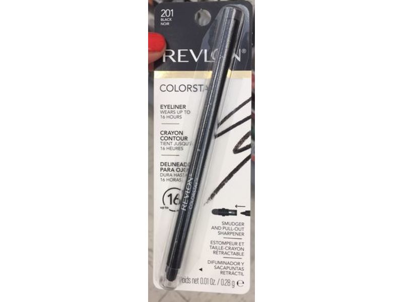 Revlon Colorstay Eyeliner Crayon Contour, Black 201, 0.01 oz / 0.28 g