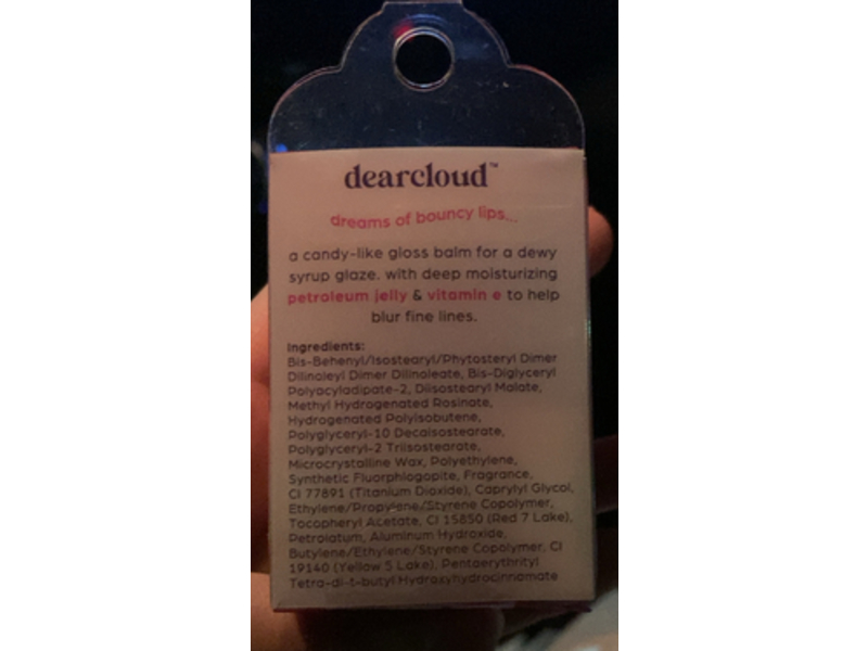 Dearcloud Dewy Lip Jam, Strawberry, 0.28 oz/8 g