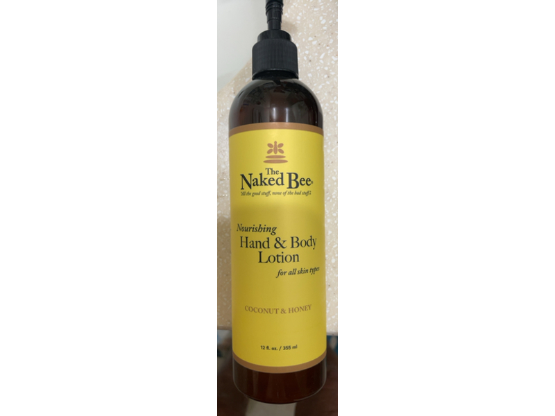 The Naked Bee Nourishing Hand & Body Lotion, Coconut & Honey, 12 fl oz/355 mL