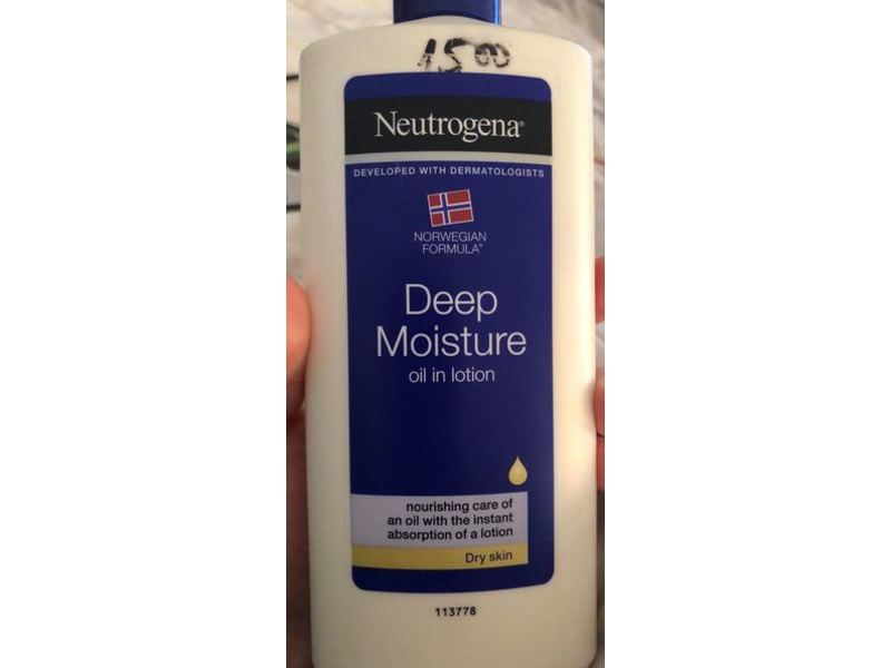 Neutrogena Deep Moisture Oil in Lotion, Norwegian Formula, 400 mL, Pack Of 3