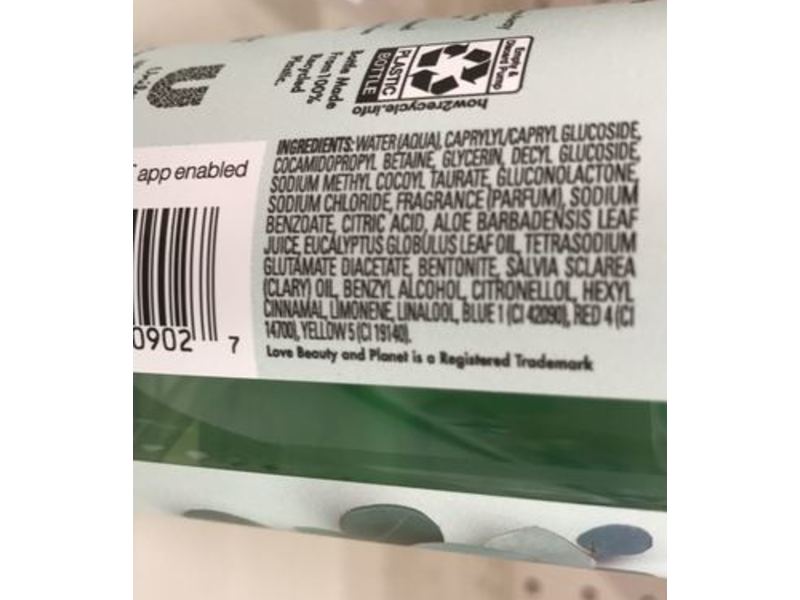 Love Beauty & Planet Beloved Foaming Hand Wash, Green Clay & Eucalyptus, 8 fl oz