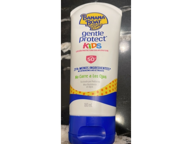 Banana Boat Kids Gentle Protect Sunscreen, SPF 50+, 180 mL