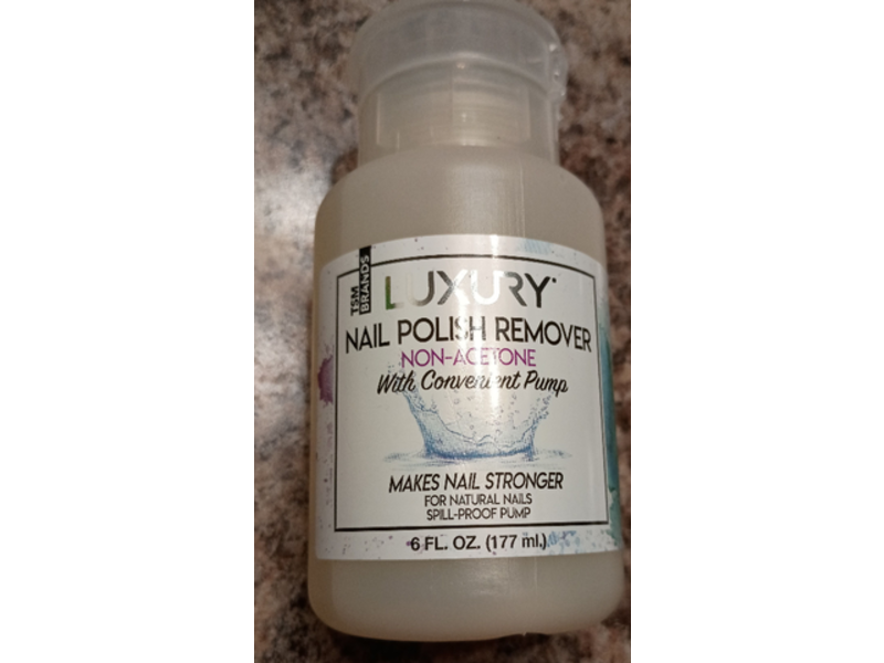 Luxury Nail Polish Remover, Non Acetone, 6 fl oz/177 mL