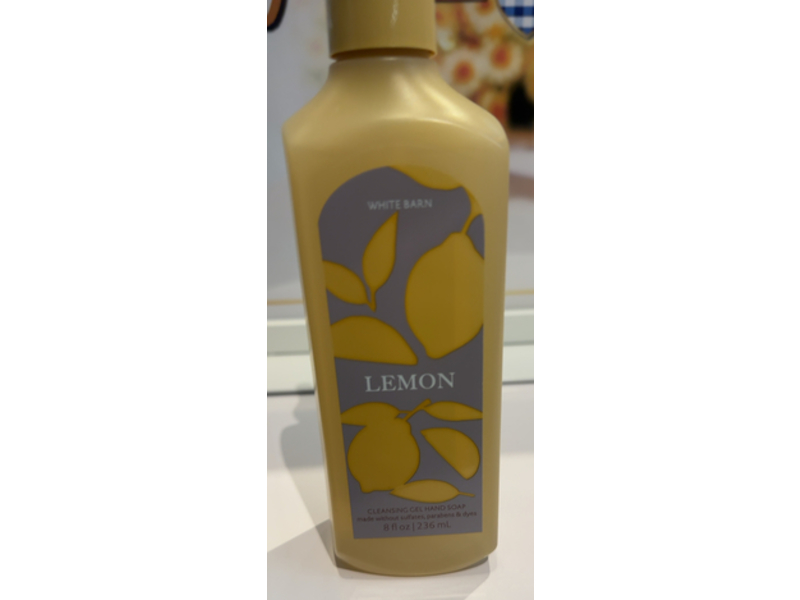 White Barn Cleansing Gel Hand Soap, Lemon, 8 fl oz/236 mL