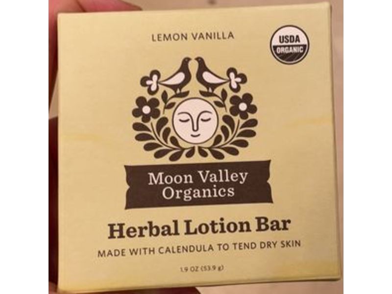 Moon Valley Herbal Lotion Bar, Lemon Vanilla, 19 oz/53.9 g