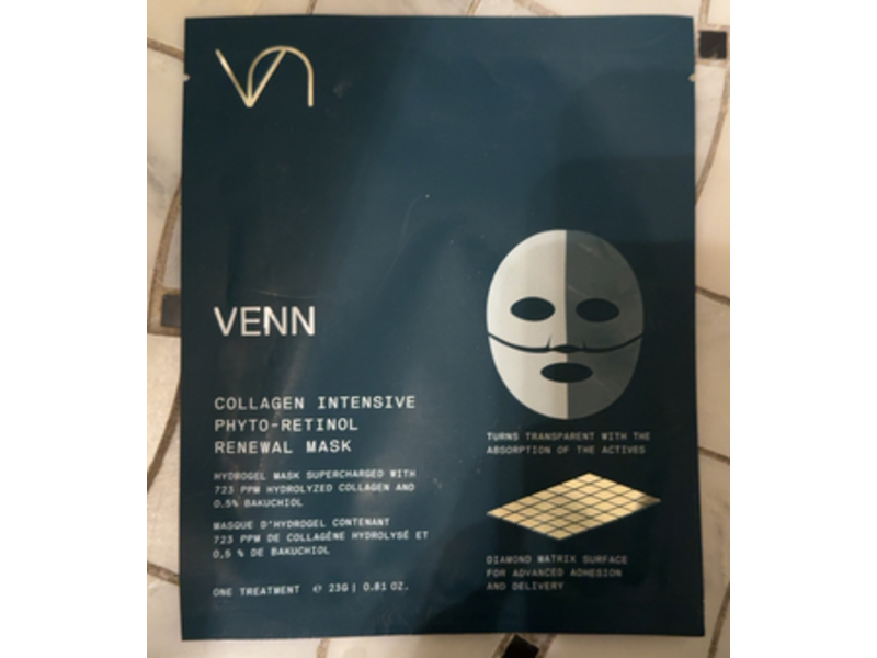 Venn Collagen Intensive Phyto - Retinol Renewal Mask, Hydrolyzed Collagen & Bakuchiol, 0.81 oz/23 g