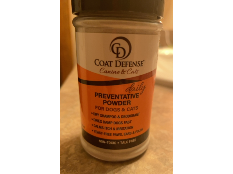 Coat Defense Daily Preventative Powder, Canine & Cats, 3.5 oz/98 g