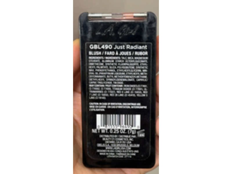 L.A. Girl Just Blushing, GBL490 Just Radiant, 0.25 oz/7 g