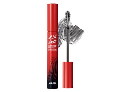 Clio Professional Kill Lash Superproof Mascara, 004 Extreme Volume Black, 0.24 fl oz/7 g