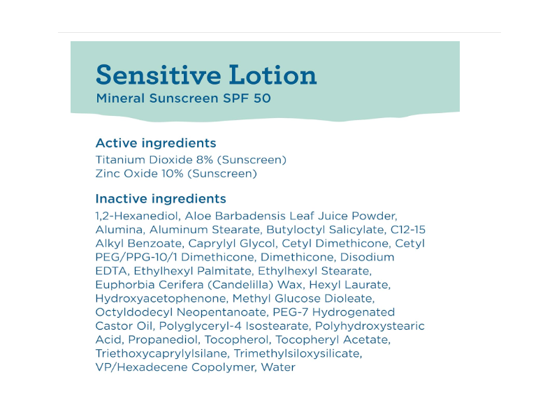 Blue Lizard Sensitive Mineral Sunscreen, SPF 50+ , 8.75 fl oz/259 mL