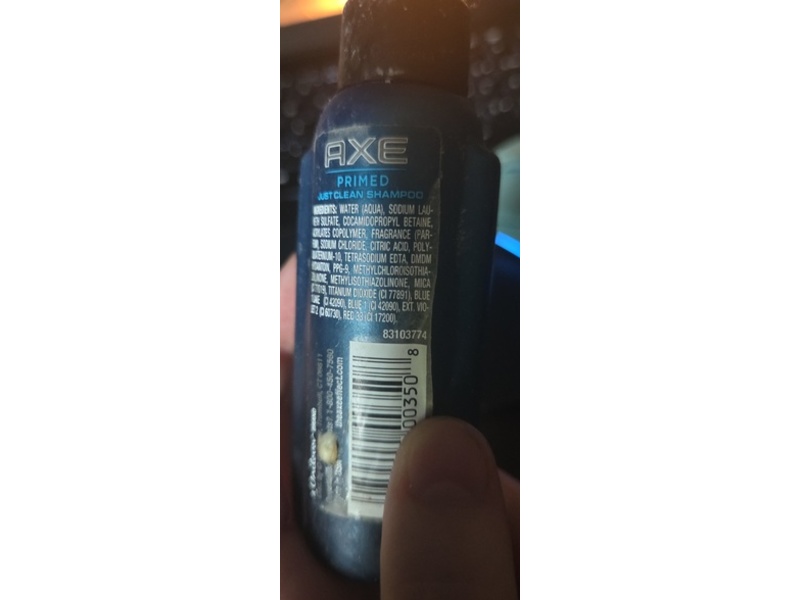 Axe Primed Just Clean Shampoo, 1.7 fl oz/50 mL