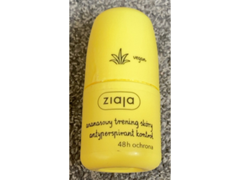 Ziaja Skin Training control antiperspirant roll, Pineapple, 60 mL