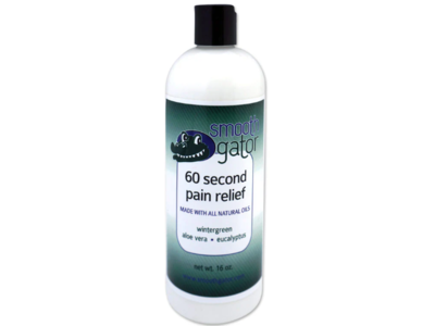 Smooth Gator 60 Second Pain Relief Cream, Wintergreen Aloe Vera + Eucalyptus, 16 fl oz/473.2 mL