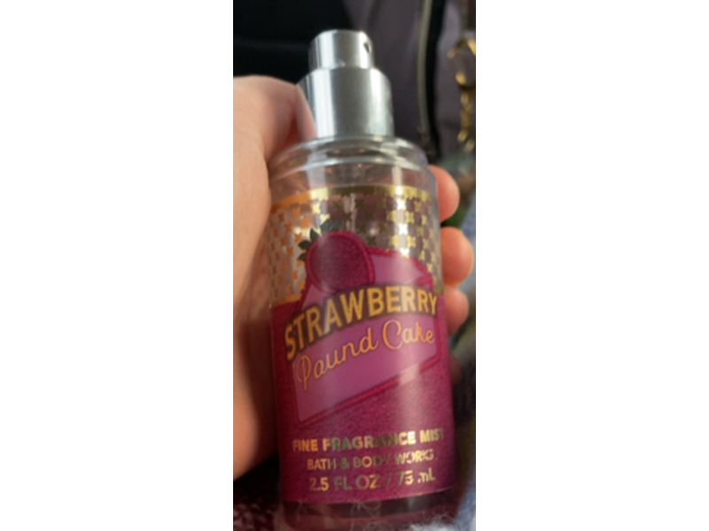 Bath & Body Works Fragrance Mist, Strawberry Pound Cake, 2.5 fl oz/75 mL