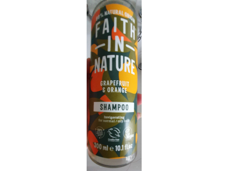 Faith In Nature Shampoo, Grapefruit & Orange, 10.1 fl oz/300 mL