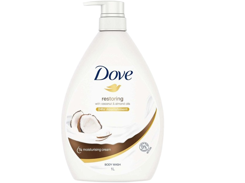 Dove Restoring Ritual Body Wash, Coconut Oil & Almond Milk, 1 L