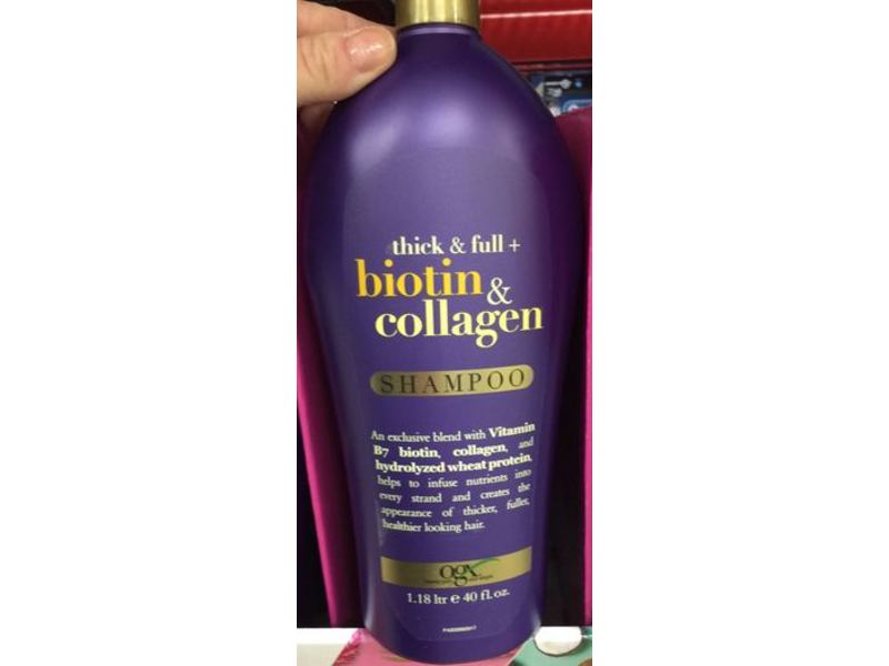 Ogx Thick And Full + Biotin And Collagen Shampoo, 40 fl oz / 1.18 Ltr