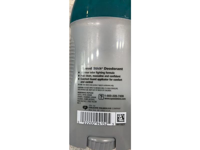 Speed Stick Regular Deodorant, 3.0 oz/85 mL
