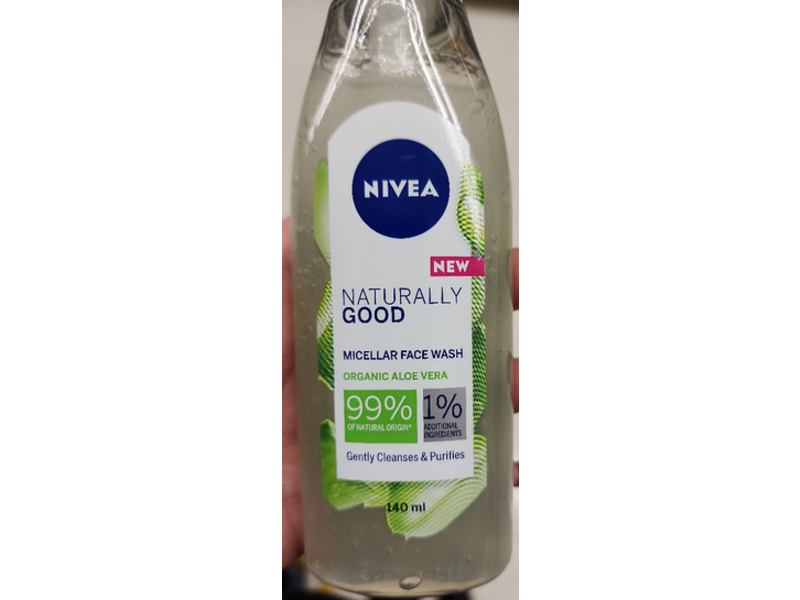 Nivea Micellar Face Wash, Aloe Vera, 140 mL