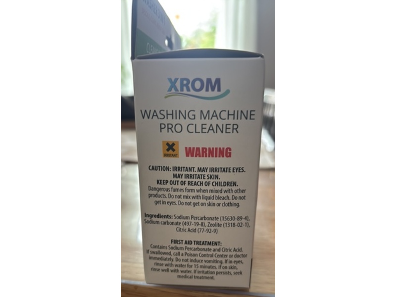 XROM Natural 3 In 1 Washing Machine Pro Cleaner, 0.5 oz/15 g, 6 Count