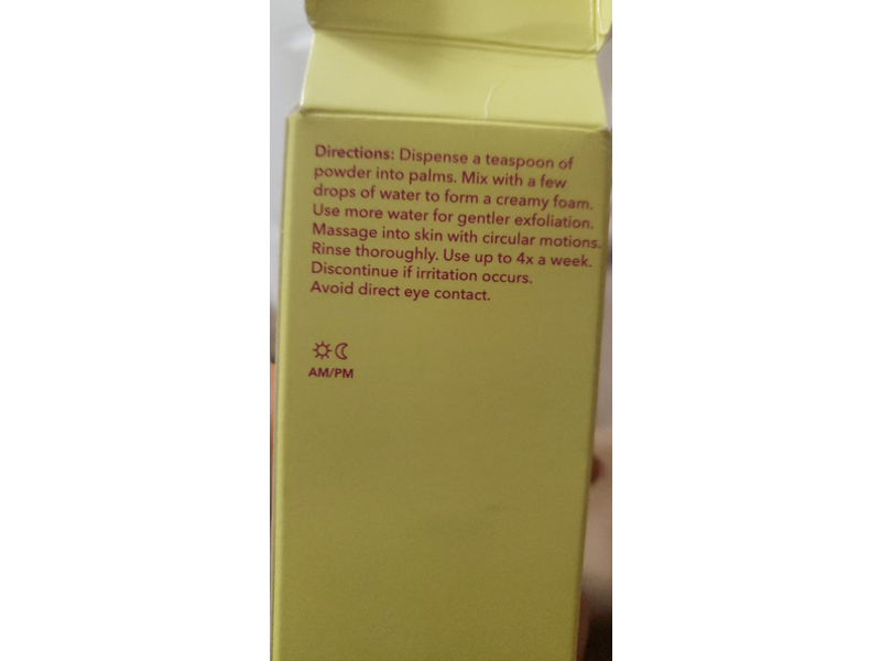Good Molecules Exfoliating Powder, Pineapple, 2.1 oz/60 g