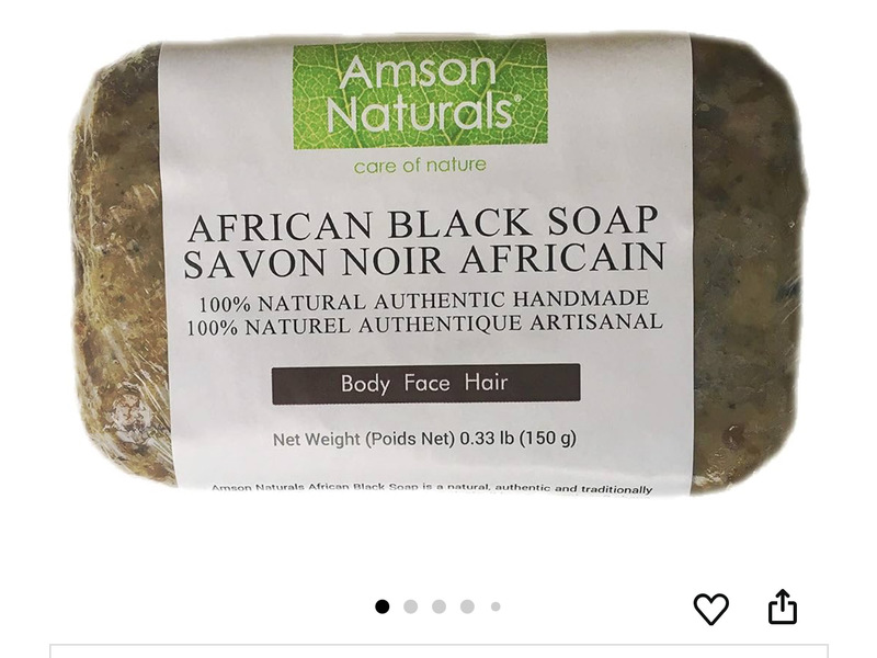 Amson Naturals African Black Soap, 150 g