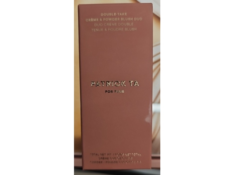 Patrick Ta Double Take Creme & Powder Blush Duo, She's Seductive, 0.9 fl oz/2.8 g