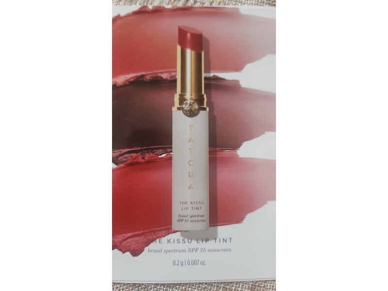 Tatcha The Kissu Lip Tint, SPF 25, Plum Blossom, 0.007 oz/0.2 g
