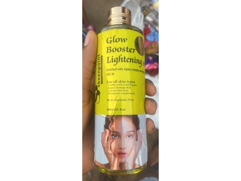 Skeenpoint Glow Booster Lightening Oil, Alpha Arbutin & Kojic Acid, SPF 30, 11 fl oz/300 mL