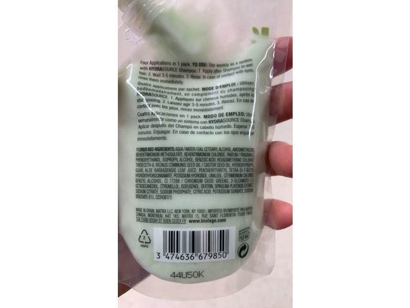 Biolage Hydra Source Deep Treatment, Aloe, 3.4 fl oz/100 mL