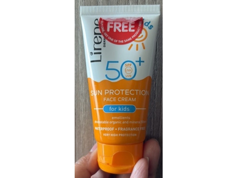Lirene Sun Protection Face Cream, SPF 50, 1.7 fl oz/50 mL