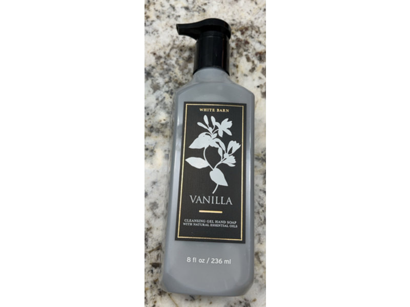 White Barn Cleansing Gel Hand Soap, Vanilla, 8 fl oz/236 mL