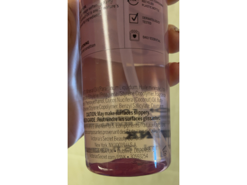 Victoria's Secret Beauty Conditioning Coconut Body Oil, Pink, 8 fl oz/236 mL