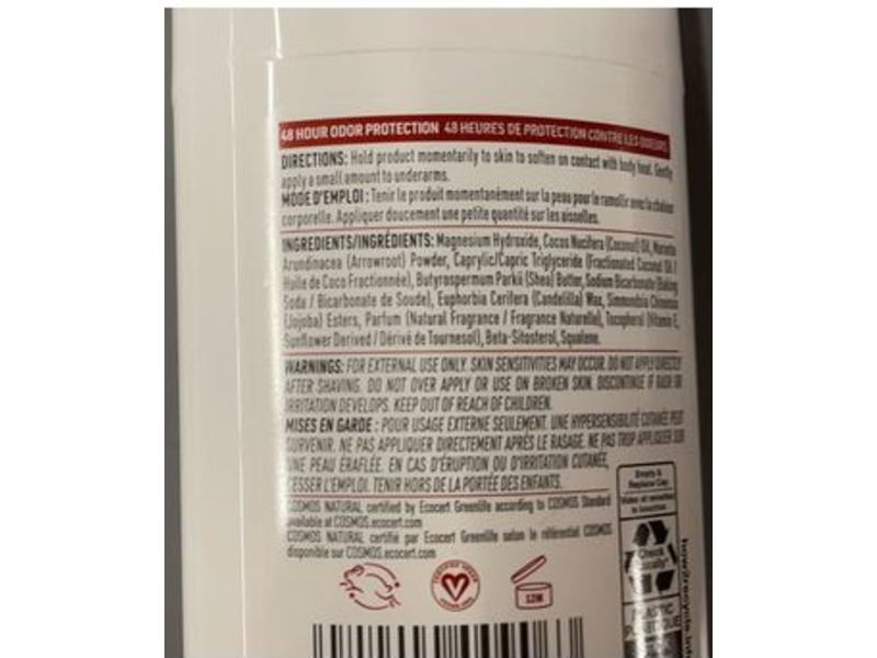 Schmidt's Natural Deodorant, Clean Coconut, 2.65 oz/75 g
