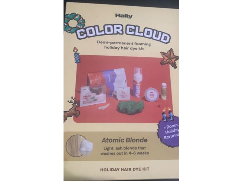 Hally Color Cloud Demi-Permanent Foaming Holiday Hair Dye Kit