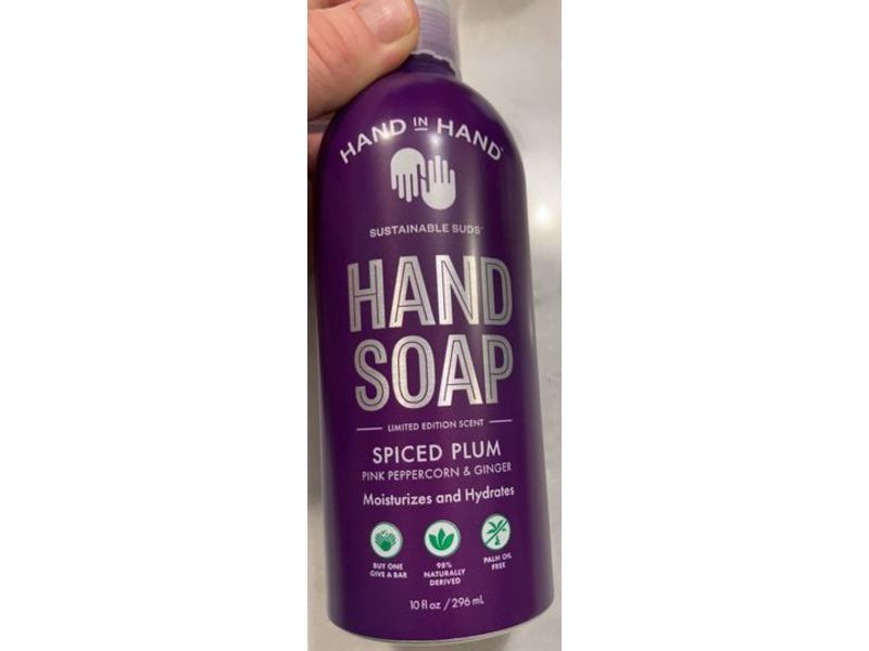Hand In Hand Hand Soap Spiced Plum, Pink Peppercorn & Ginger, 10 fl oz/296 mL