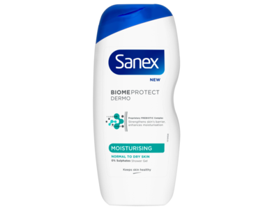 Sanex Dermo Moisturising Shower Gel, 225 mL